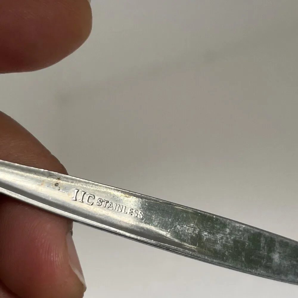 Vintage IIC Imperial stainless Cocktail Fork Young Rose set of 5